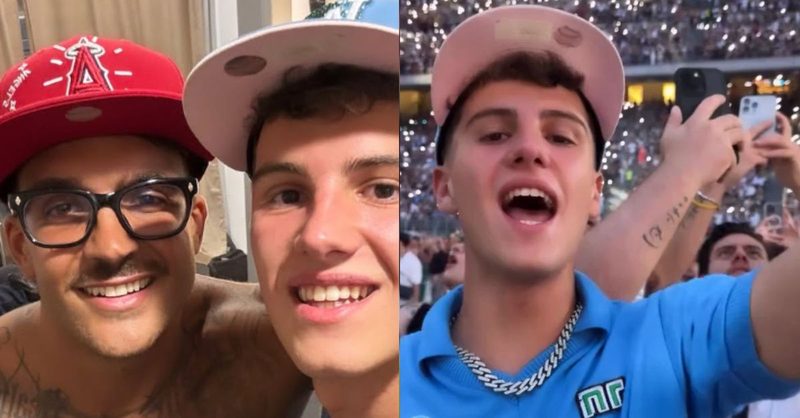 Il figlio di Amadeus indossa la maglia del Napoli a San Siro