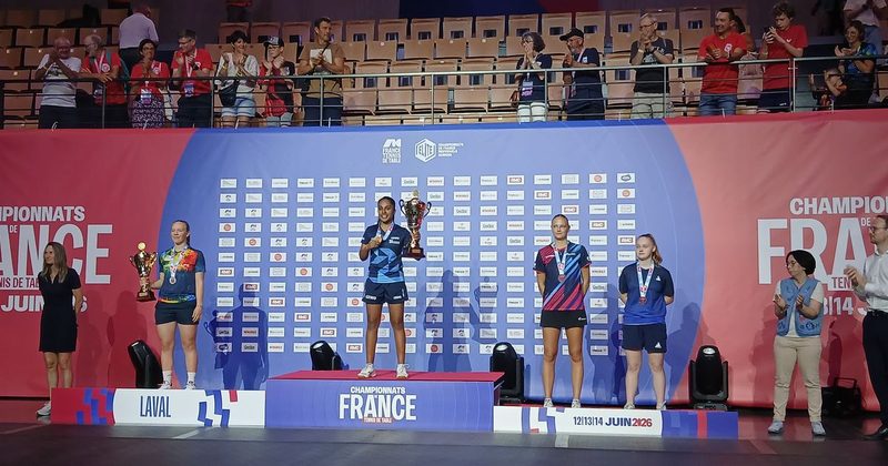 Le titre échappe à Isa Cok en finale des championnats de France de tennis de table