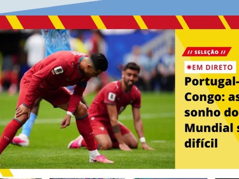 La prensa internacional reacciona al decepcionante empate de Portugal ante Congo