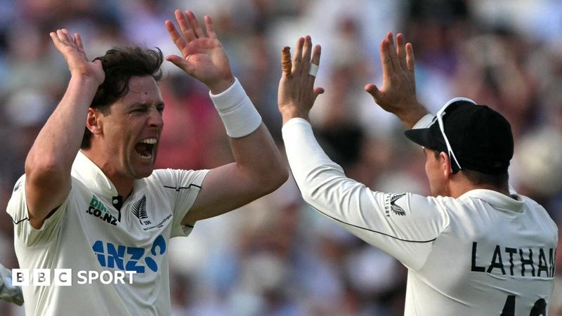 England Faces Uphill Battle as New Zealand Dominates Second Test at The Oval
