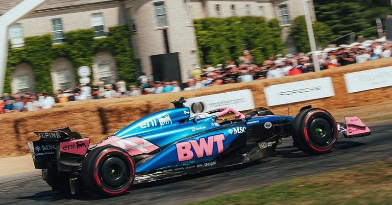 Franco Colapinto acelera en el Festival de Goodwood con Alpine y un Fórmula 1