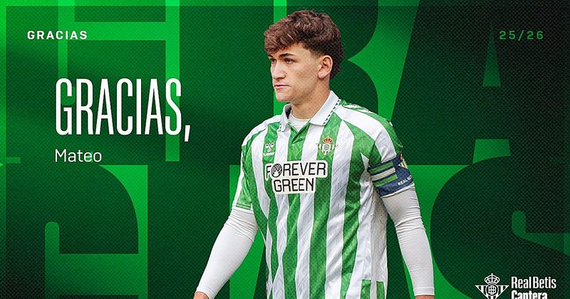 Mateo se une al Arouca tras su cesión y el Betis retiene derechos futuros
