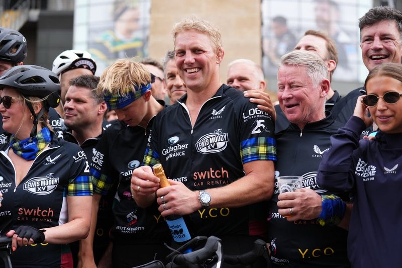 Lewis Moody Celebrates Hero's Welcome After Completing 500-Mile Charity Ride