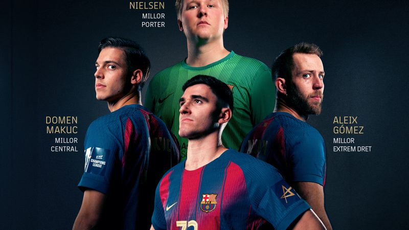 Cuatro jugadores del Barça destacan en el equipo ideal de Europa de la EHF 2025/26
