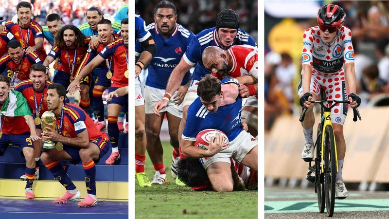 L'Espagne triomphe, le XV de France brille et Vingegaard abandonne : le récap sport du week-end
