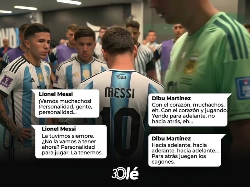 El emotivo mensaje de Messi y Dibu Martínez antes de la final del Mundial