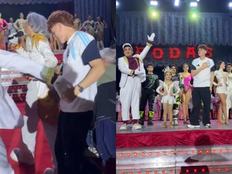 Valentín Barco recibe una cálida ovación en el Circo Rodas de La Matanza