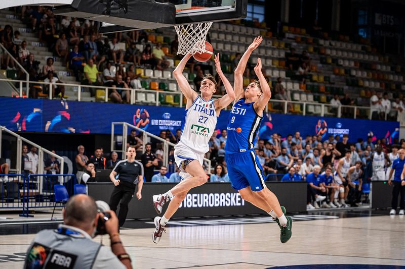 L'Italia conquista gli ottavi agli Europei Under 18 battendo l'Estonia 84-69