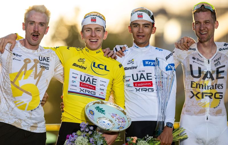 UAE Team Emirates écrase le Tour de France 2026 avec 830.000 euros de primes