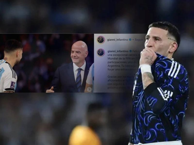 Infantino rinde homenaje a Otamendi tras su emotivo retiro de la Selección Argentina