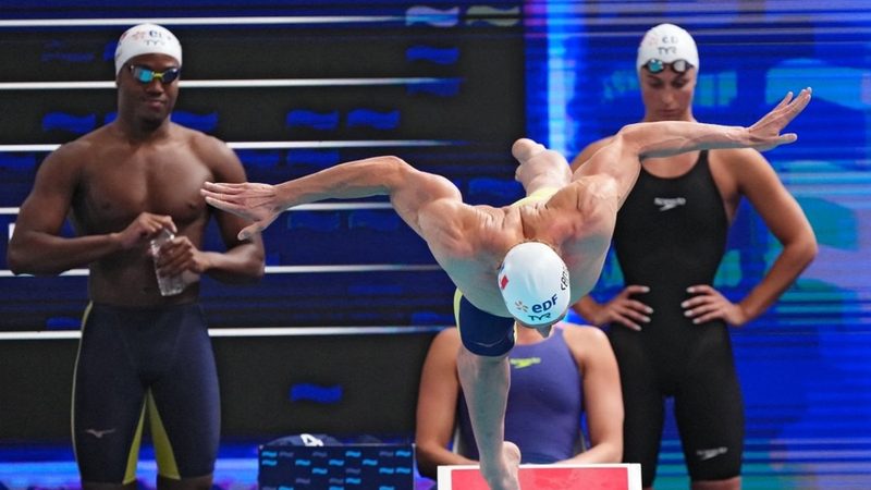 Le relais mixte français disqualifié après un faux départ de Maxime Grousset