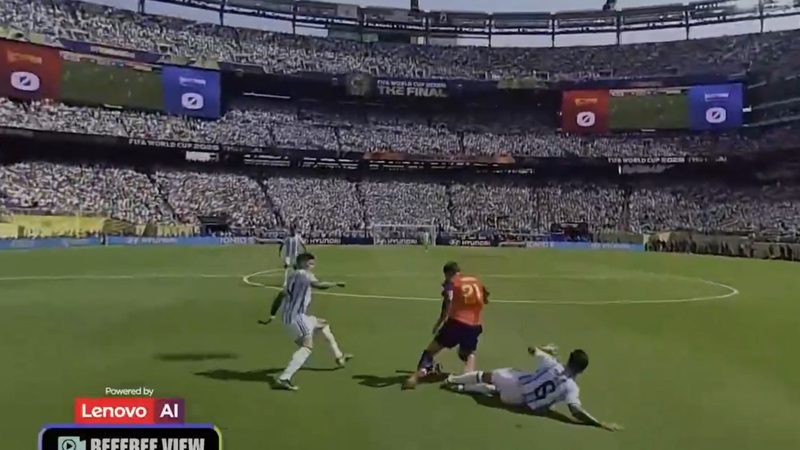 El juego sucio de Argentina contra España visto desde la cámara del árbitro