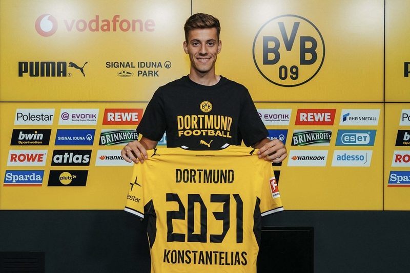 Il Borussia Dortmund ufficializza l'acquisto di Konstantelias fino al 2031