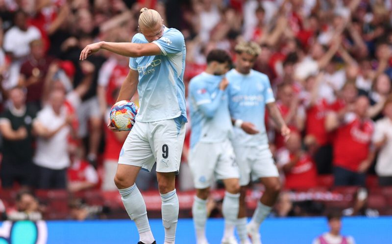 Erling Haaland bleibt im Community Shield erneut torlos und verliert mit Manchester City