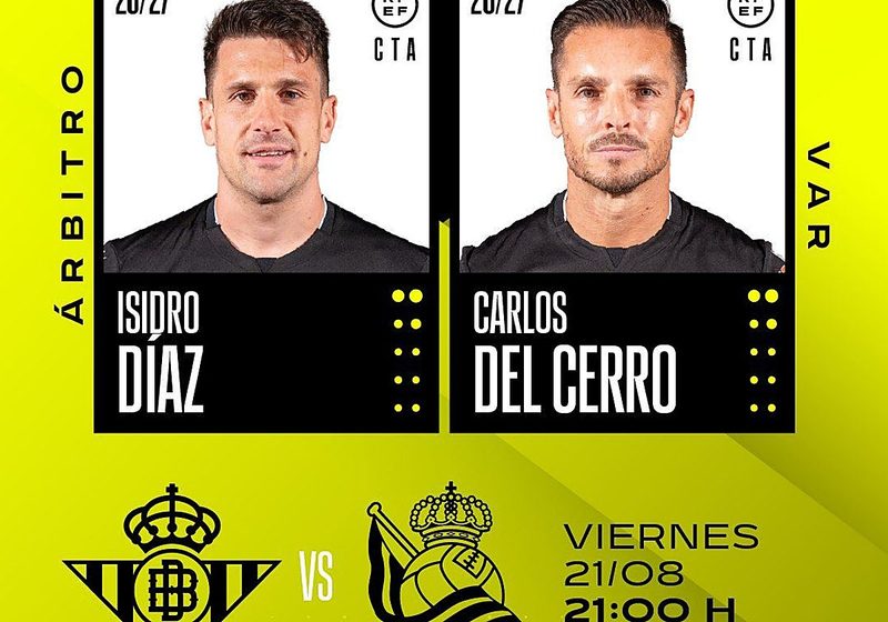 Díaz de Mera se prepara para dirigir el duelo entre Real Betis y Real Sociedad