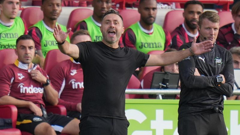 De Zerbi affronta il flop del Tottenham: "Non siamo ancora una squadra"