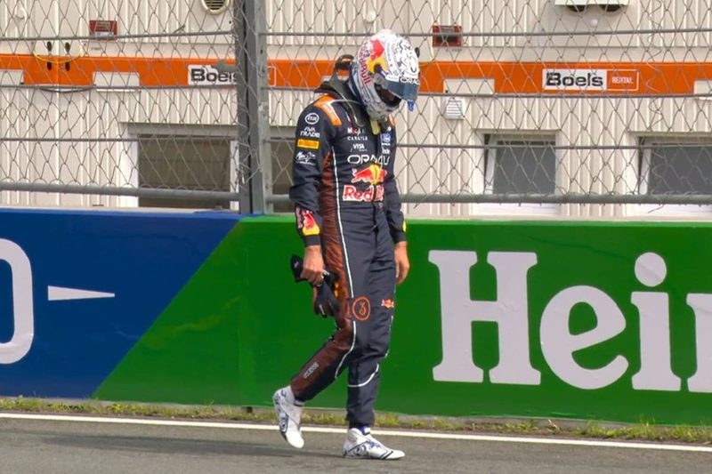 Max Verstappen decepciona en su Gran Premio local tras un choque inesperado