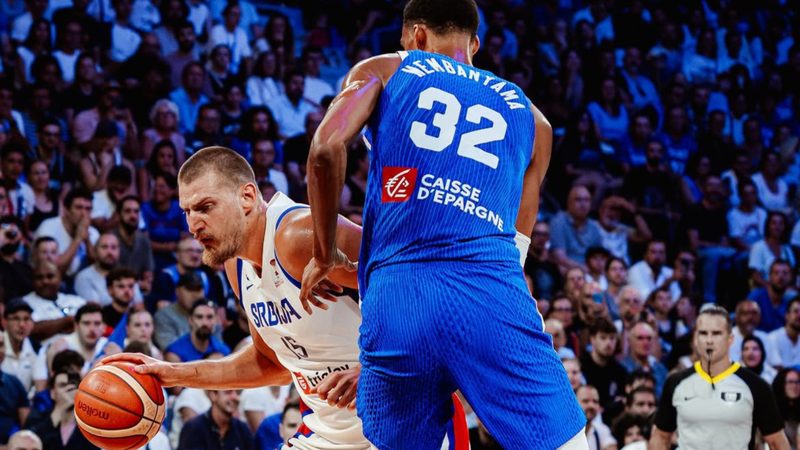 Francia arrebata la victoria a Serbia en un emocionante amistoso con Jokic como estrella