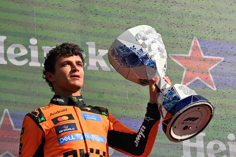 Lando Norris rompe el dominio de Red Bull y brilla en la despedida de Zandvoort
