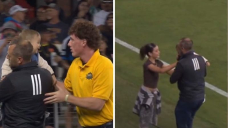 Un bambino interrompe la partita tra Minnesota United e San Jose Earthquakes