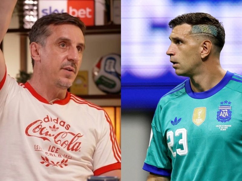 Gary Neville critica a defensores argentinos y pide al Dibu Martínez para el Chelsea