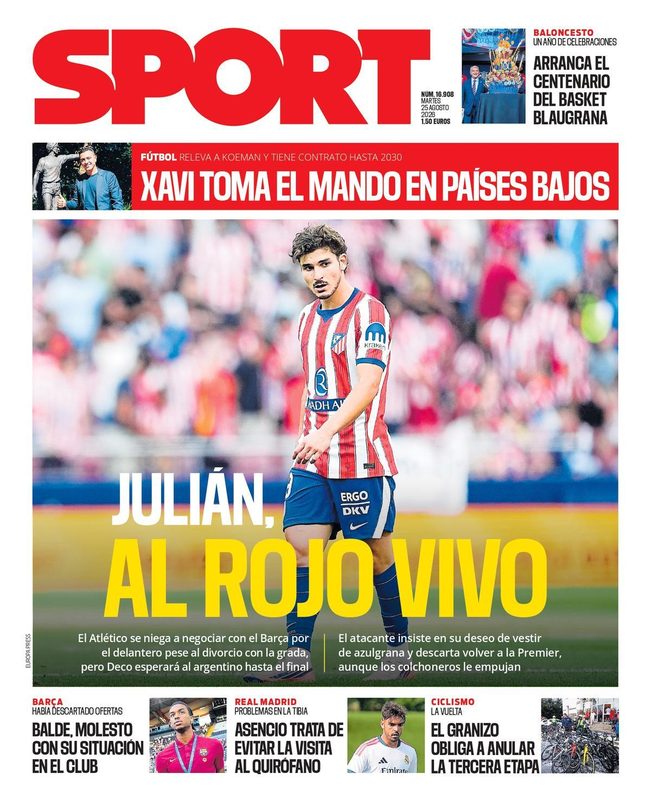 El futuro de Julián en el aire mientras el Atlético rechaza al Barça