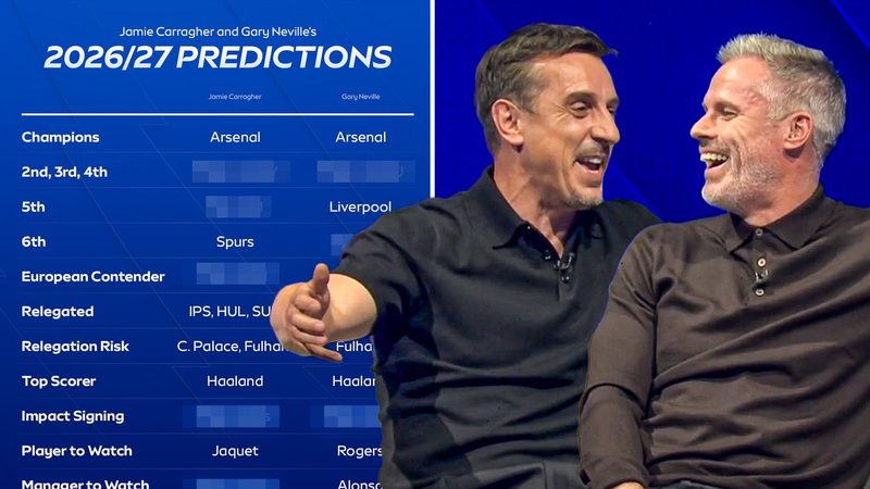 Carragher and Neville's Bold Predictions for the 2026/27 Premier League Season