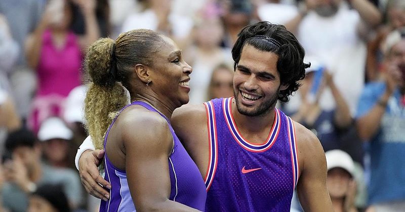 El regreso de Alcaraz y Serena desata la locura en el US Open