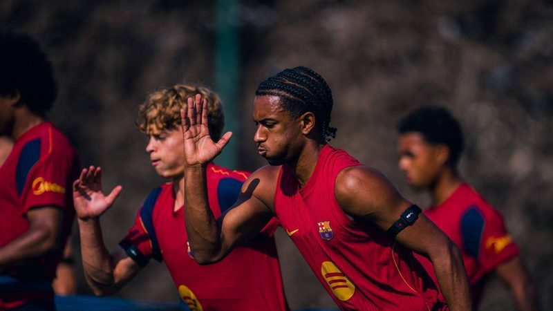 Balde se entrena con el Barça mientras Gavi y De Jong siguen de baja