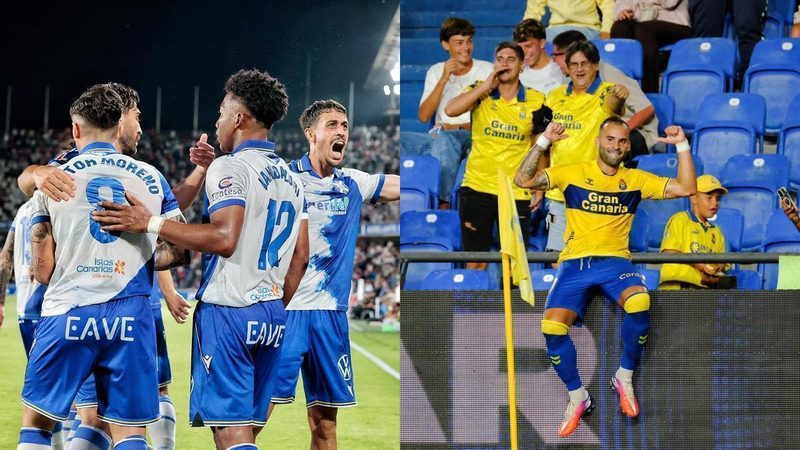 El CD Tenerife sorprende en su regreso mientras la UD Las Palmas lidera con autoridad